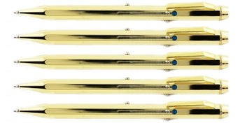 DŁUGOPIS METALOWY 4 - KOLOROWY GOLD - 5 SZT