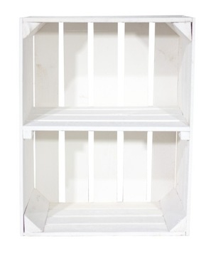 WOODEN BOX WHITE SHELF декоративный шкаф