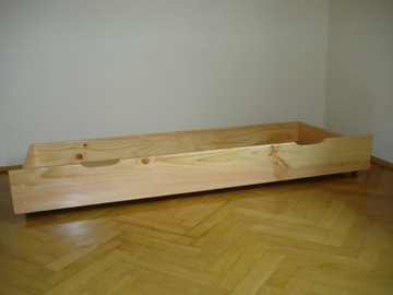 SZUFLADA POD ŁÓŻKO 150 cm EKOLOGICZNA sosnowa