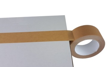 TAŚMA PAPIEROWA SZEROKA KRAFT BRĄZ 75/50 SOLVENT.