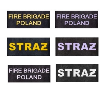 NASZYWKA NA RZEP PLECY OSP PSP OPCJA DODATKOWA