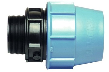ZŁĄCZKA PRZEJŚCIOWA SKRĘCANA DO RUR PE GZ 25x1/2''