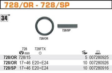 PIERŚCIEŃ ZABEZPIECZAJĄCY GUMOWY BETA 728/OR-15