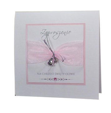 zaproszenia CHRZEST KOMUNIĘ MEDALIK-personalizacja
