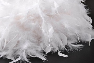 Подвесной светильник Feathers Glamour Белый перьевой шар 33см