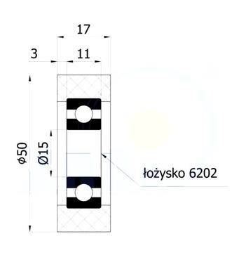 fi 50 ДЛЯ КРОМОКОБЛИЦОВОЧНЫХ ВАЛИКОВ fi 15, ширина 17