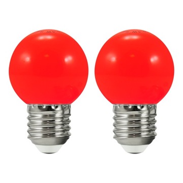 2x ŻARÓWKI LED DO GIRLANDA OGRODOWA 36V czerwone