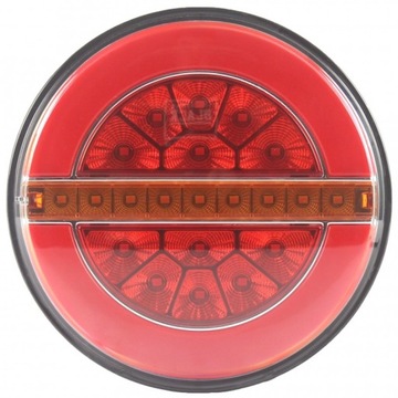 Lampa LED 3-funkc przyczepy OKRĄGŁA PRAWA L1884 !