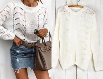 МЯГКИЙ АЖУРНЫЙ СВИТЕР OVERSIZE 3 цвета 996