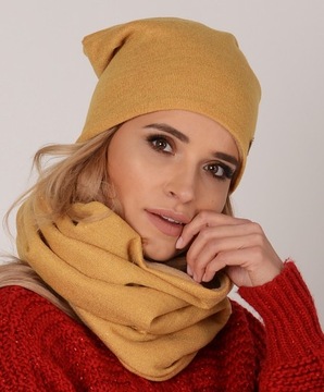 ПОЛЬСКИЙ КОМПЛЕКТ ШАПКА + ЮБКА Шаль Туннель ШАРФ K4