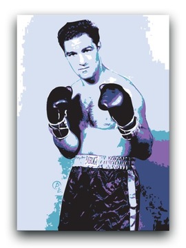 ROCKY MARCIANO - OBRAZ 80x60 plakat bokser canvas