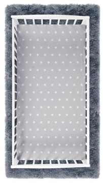 Простыня для детской кроватки 160x80 на резинке плотный хлопок 100% BABYMAM