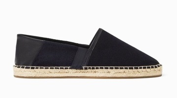 ZARA GRANATOWE BUTY ESPADRYLE Z JUTOWA PODESZWA 39