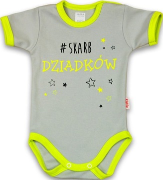 BODY KRÓTKI RĘKAW NAPISY, DUŻO WZORÓW r 104 KLEKLE