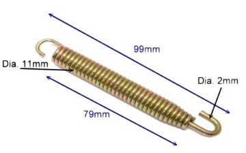 JMT SPRĘŻYNA WYDECHU TŁUMIKA 99 MM