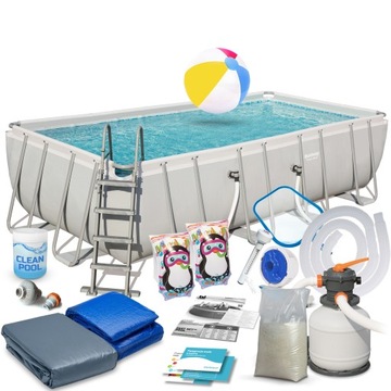 BASEN OGRODOWY STELAŻOWY 549x274x122 BESTWAY 18w1