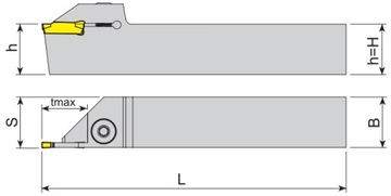 Нож куттерный AKKO ADKT K L 2525 3 T22 MGMN 300