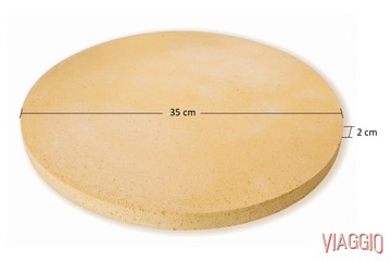 VIAGGIO КАМЕНЬ ДЛЯ ПИЦЦЫ 35 СМ + ШПАТЕЛЯ + НОЖ + БЕСПЛАТНО