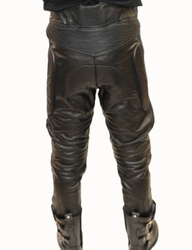 Мотоциклевые кожаные брюки с размером защитника 44