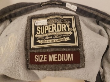 SUPERDRY KANGURKA BLUZA SUPER DRY R.M/L 38/40 GRUBA