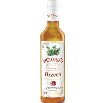 Syrop Barmański do drinków kawy deserów Victoria Cymes - ORZECH 490 ml