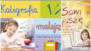 ZACZYNAM PISAĆ SAM PISZĘ + zeszyt do kaligrafi