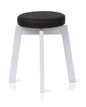 Taboret taborety Jowisz lakierowany, tapicerka MS