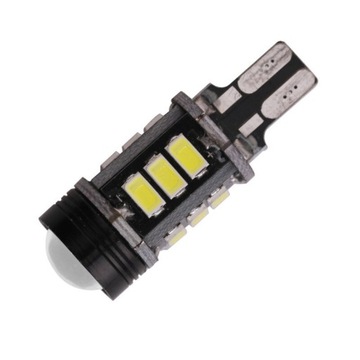 СВЕТОДИОДНАЯ ЛАМПОЧКА 12 SMD 5730 + ЛИНЗА W16W T15 CANBUS