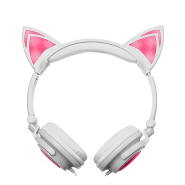 СКЛАДНЫЕ НАУШНИКИ CAT EAR СО СВЕТОДИОДНОЙ ПОДСВЕТКОЙ