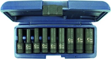 НАБОР ДЛИННЫХ УДАРНЫХ ГОЛОВОК TORX E10-E24 1/2 GER