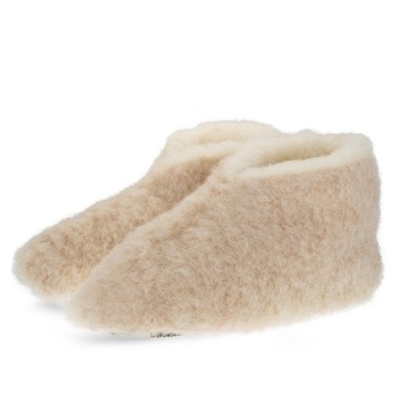 PANTOFLE DO KOSTKI WEŁNIANE MERYNOS r. 37