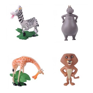 ZESTAW FIGURKI MADAGASKAR ALEX GLORIA MELMAN 4 SZT