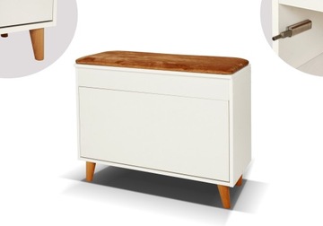 Scandi-Szafka Na Buty 60cm z Siedziskiem+SCHOWEK