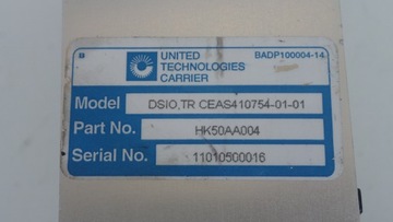 Модуль контроллера CARRIER DSIO TR CEAS410754-01-01