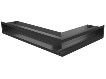 kratka kominkowa luft NAROŻNA lewa600x400x90czarna