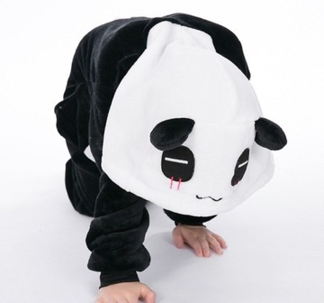 piżama dres PANDA KIGURUMI KOMBINEZON STRÓJ 122-128-134