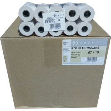 ROLKA TERMICZNA 57 x 15 do KAS FISKALNYCH 10 SZT