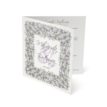 ZAPROSZENIA ŚLUBNE PŁÓTNO rustykalne wianki serca