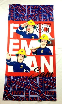 Ręcznik plażowy Fireman Sam 70x140Fast Dry Strażak