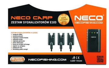 Zestaw sygnalizatorów Centralka 3+1 NECO CARP E103