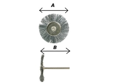 НАБОР БОЛЬШИХ СТАЛЬНЫХ ЩЕТОК ИЗ 10 МИНИ-ШЛИФРОВКИ