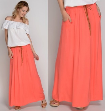 ZWIEWNA DŁUGA SPÓDNICA MAXI DO KOSTEK BOHO ! S,M,L