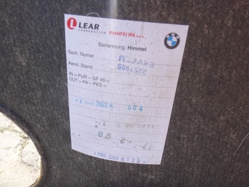 ОТДЕЛКА ПОТОЛКА BMW 5 E39 TOURING COMBI ЧЕРНАЯ М-ПАКЕТ