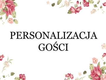 PERSONALIZACJA GOŚCI do zaproszeń 2szt.