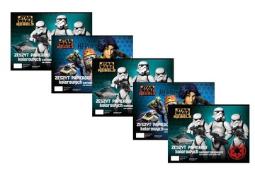 STAR WARS WYCINANKA SAMOPPRZYLEPNA 5SZT