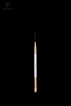 PAGANO P013 ДВОЙНАЯ ЩЕТКА ДЛЯ БРОВЕЙ, ЗОЛОТО 18 КАРАТ