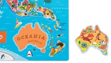 Магнитный пазл Janod Карта мира