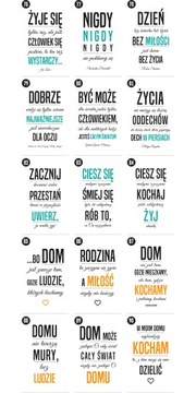 Современные картины, постеры на стену с цитатами формата А4.