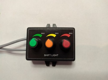 SHIFT LIGHT версия B1, 3 канала, сигнализация