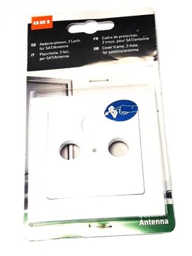 УНИВЕРСАЛЬНАЯ КРЫШКА OBI ДЛЯ РАМКИ РОЗЕТКИ RTV, БЕЛАЯ